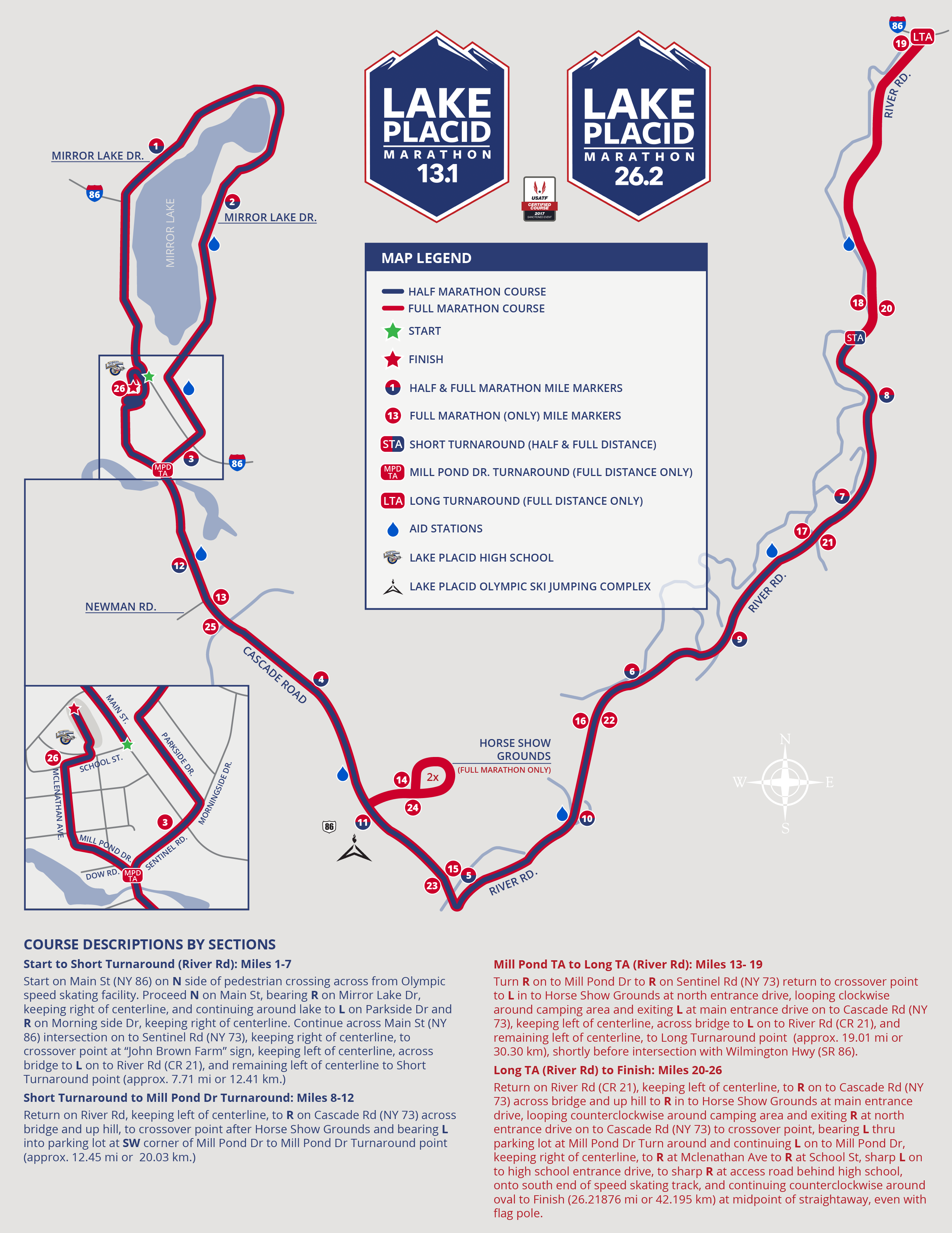 Lake Placid Marathon and Half Marathon 2017 | Granite State Race Services